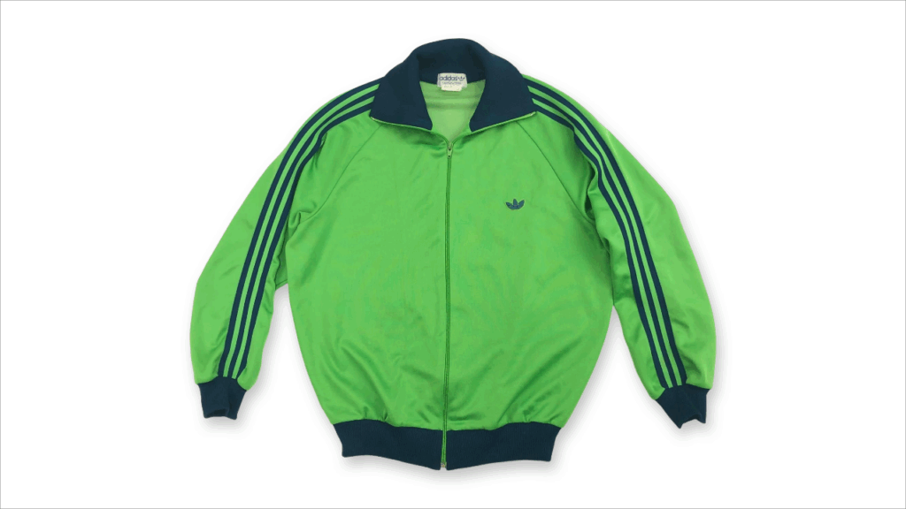 adidas アディダス ジャージ 80年代 デサント製 グリーン 6号