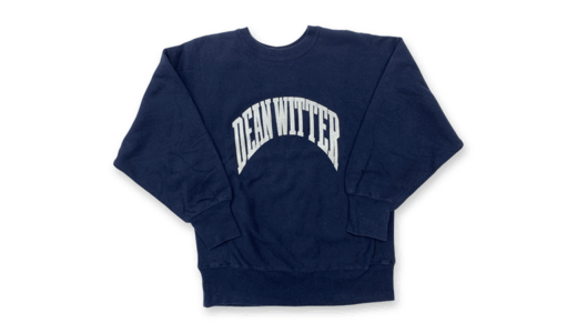 Champion チャンピオン スウェット 80年代 Reverse Weave トリコタグ DEAN WITTER ネイビー サイズ：M 買取実績
